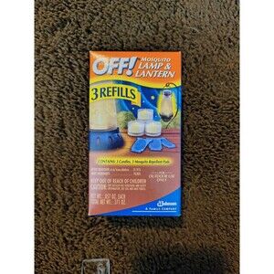 Off! Backyard Mosquito Lamp REFILLS - 3 Repellent Diffuser 3 Candles (one box)
